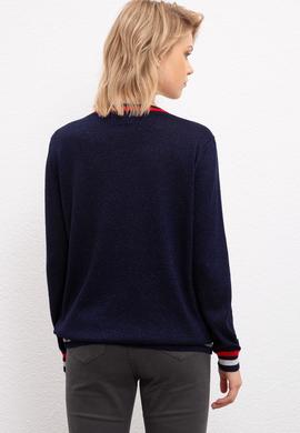 Kadın Lacivert Triko Kazak - 50206809012