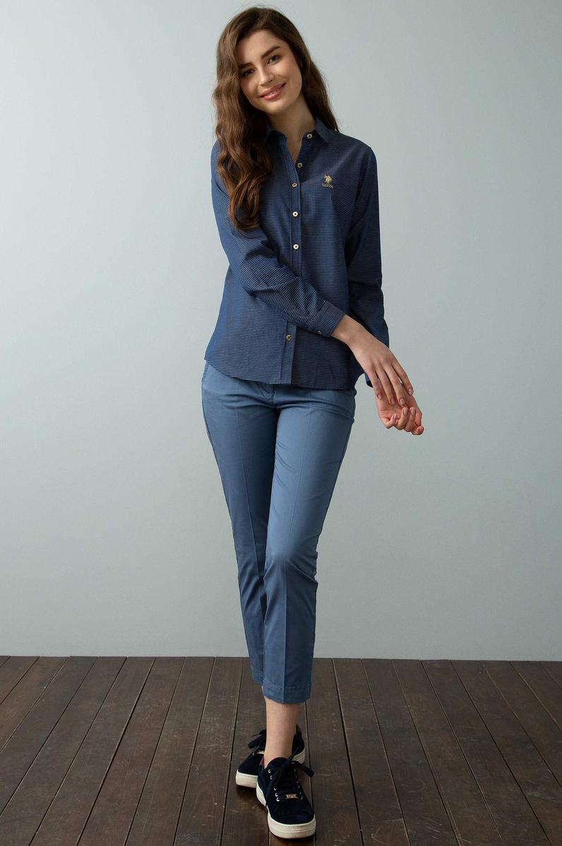 Lacivert Gömlek Uzunkol