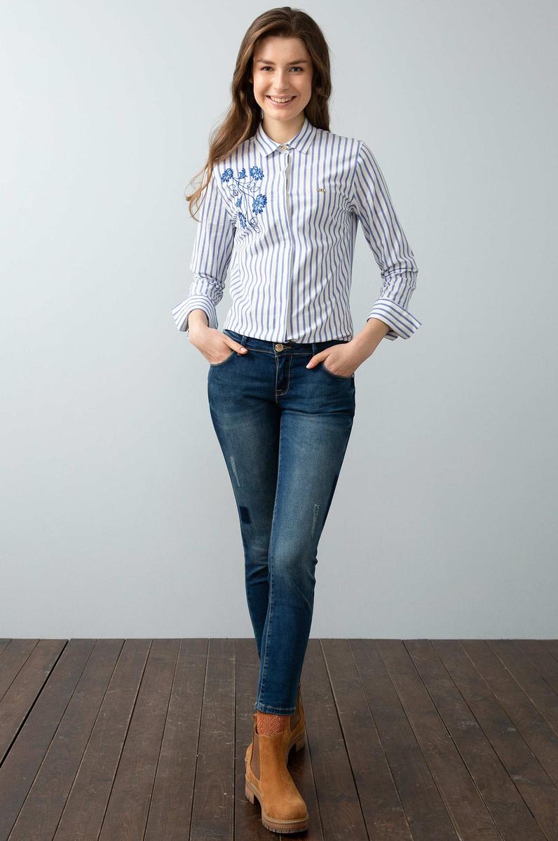 Mavi Gömlek Uzunkol