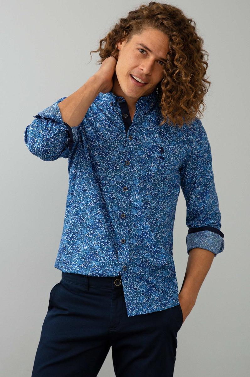 Mavi Gömlek Uzunkol