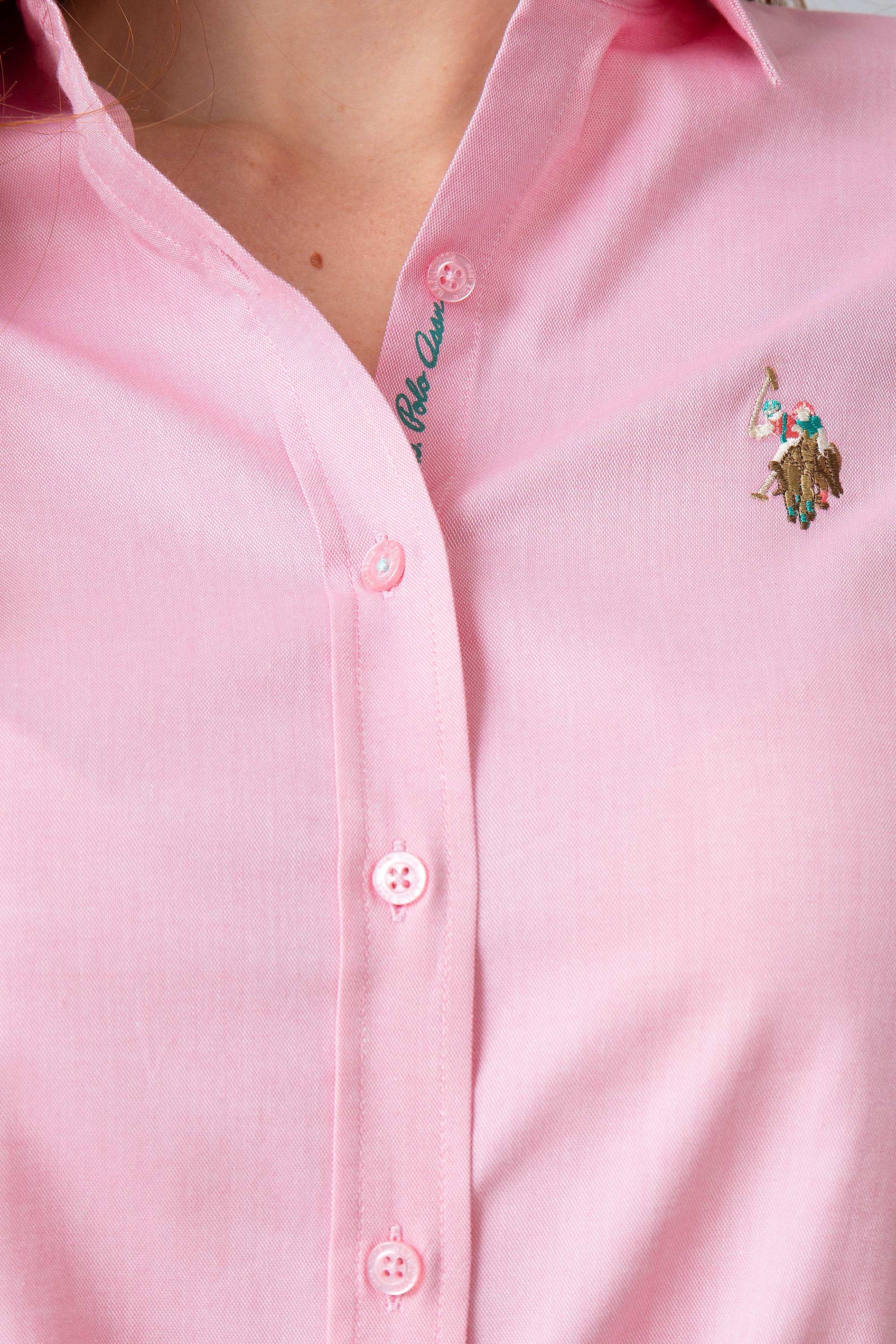Pembe Gömlek Uzunkol Basic - Image 3