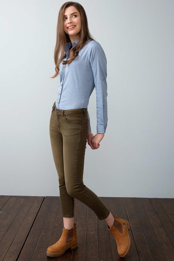 Kadın Taba Jean Pantolon