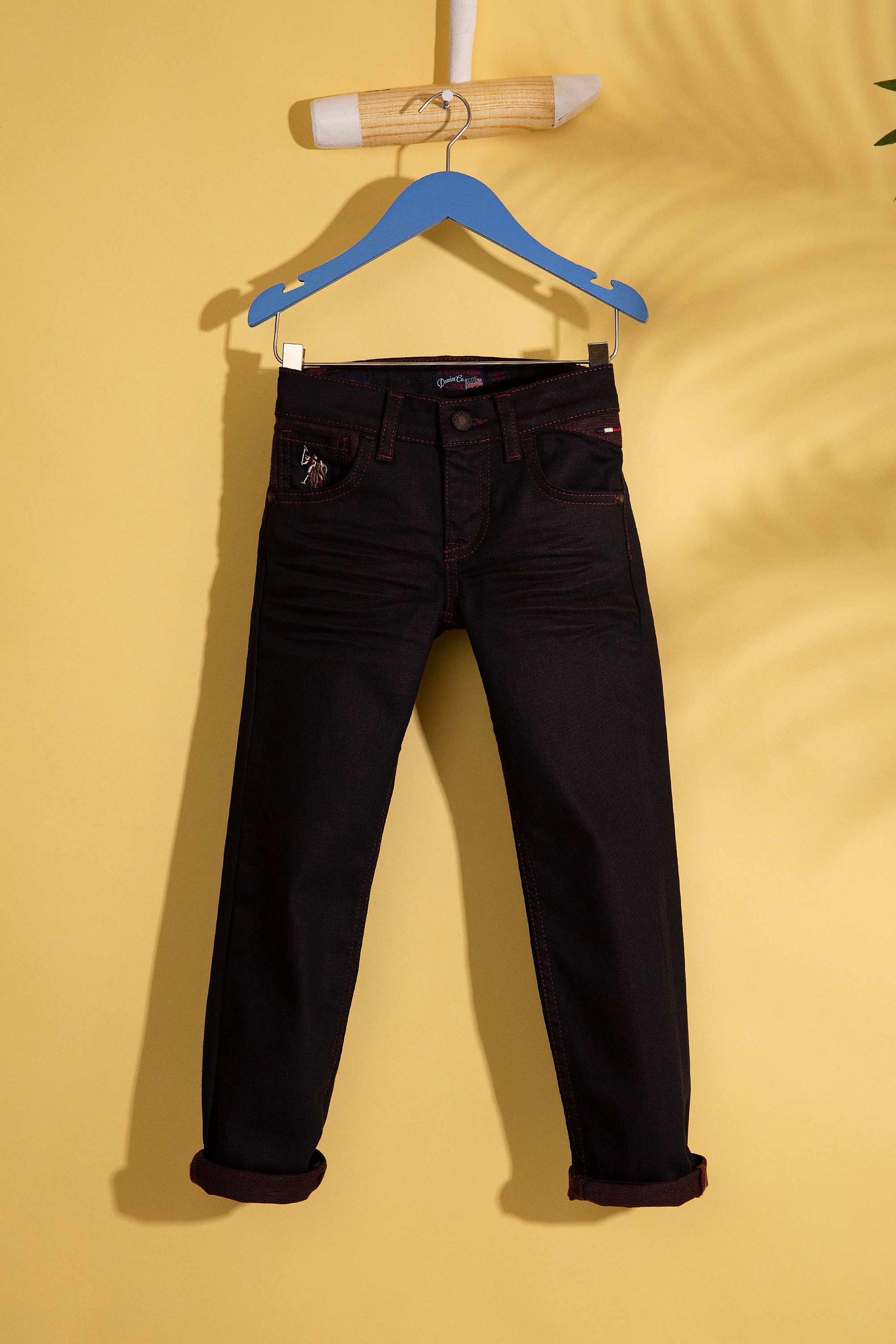 Kırmızı Denim Pantolon