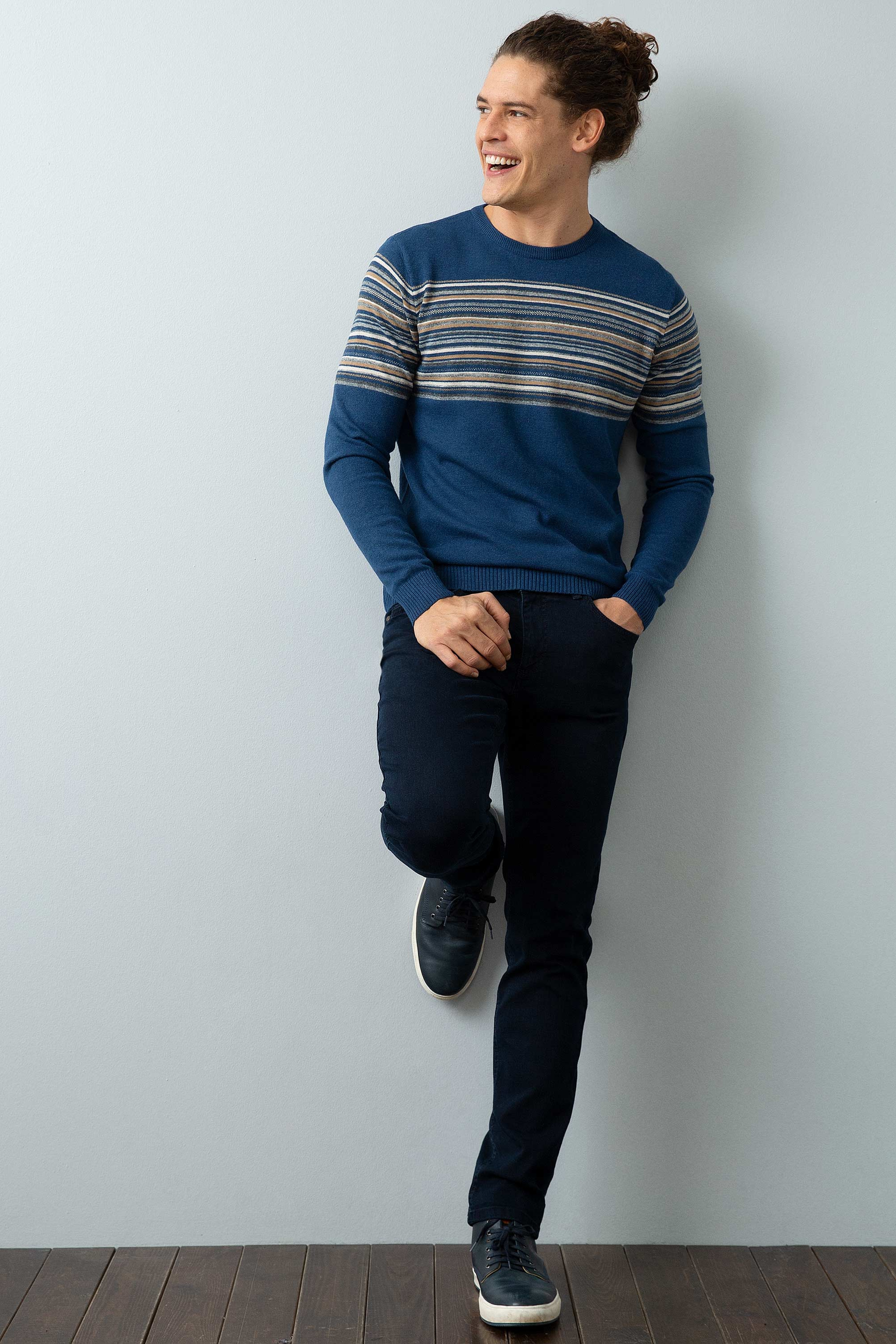 Lacivert Denim Pantolon - Image 1