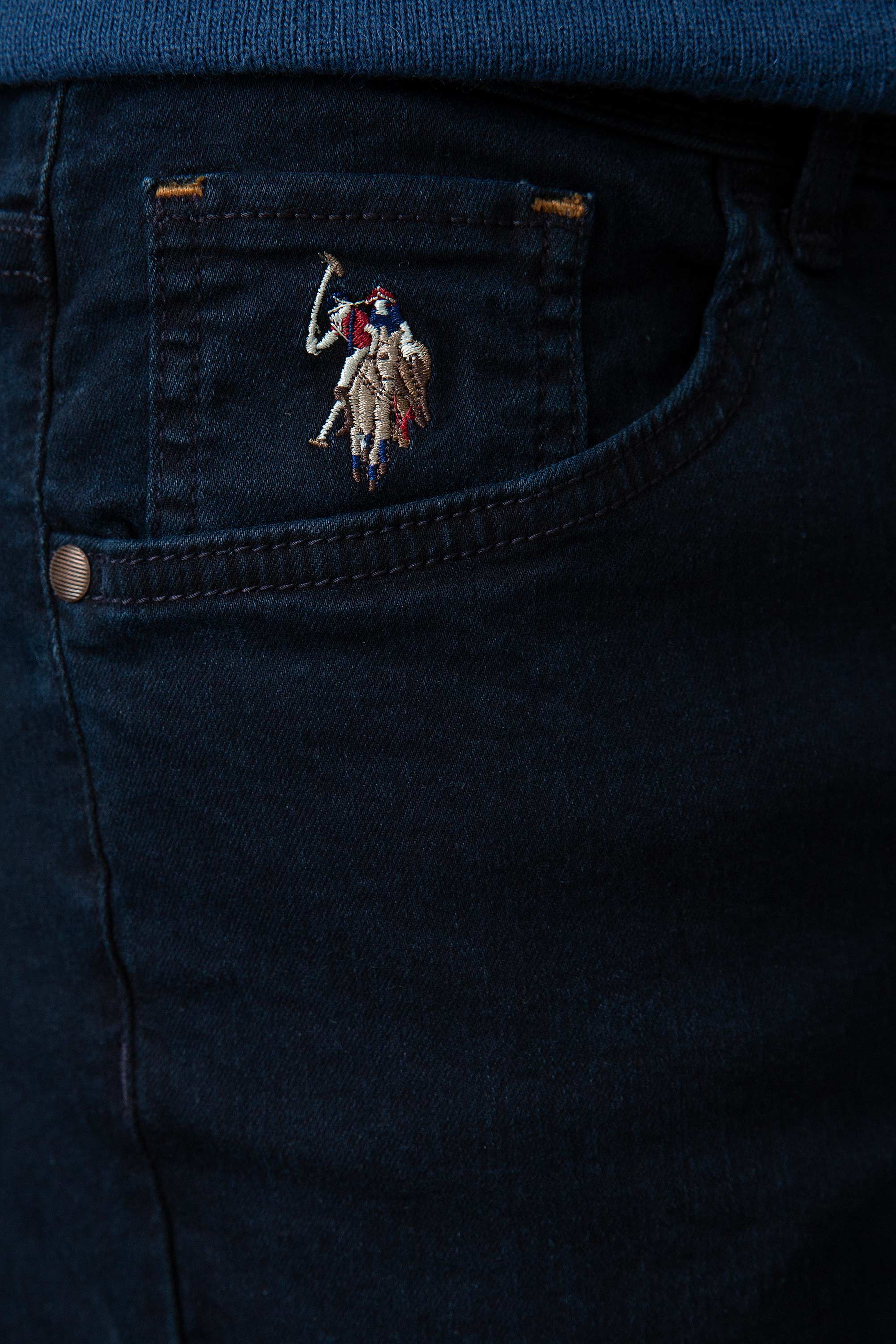 Lacivert Denim Pantolon - Image 3