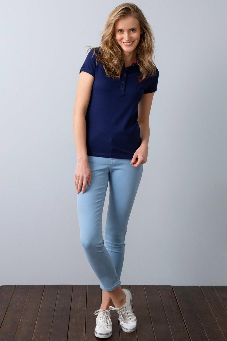 Kadın Lacivert Basic Tişört - 50202756025