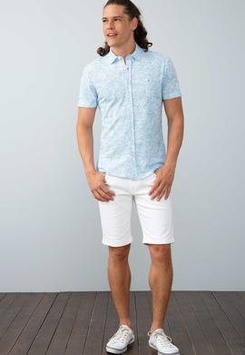 Erkek Beyaz Gömlek Yaka T-Shirt - 50199600021