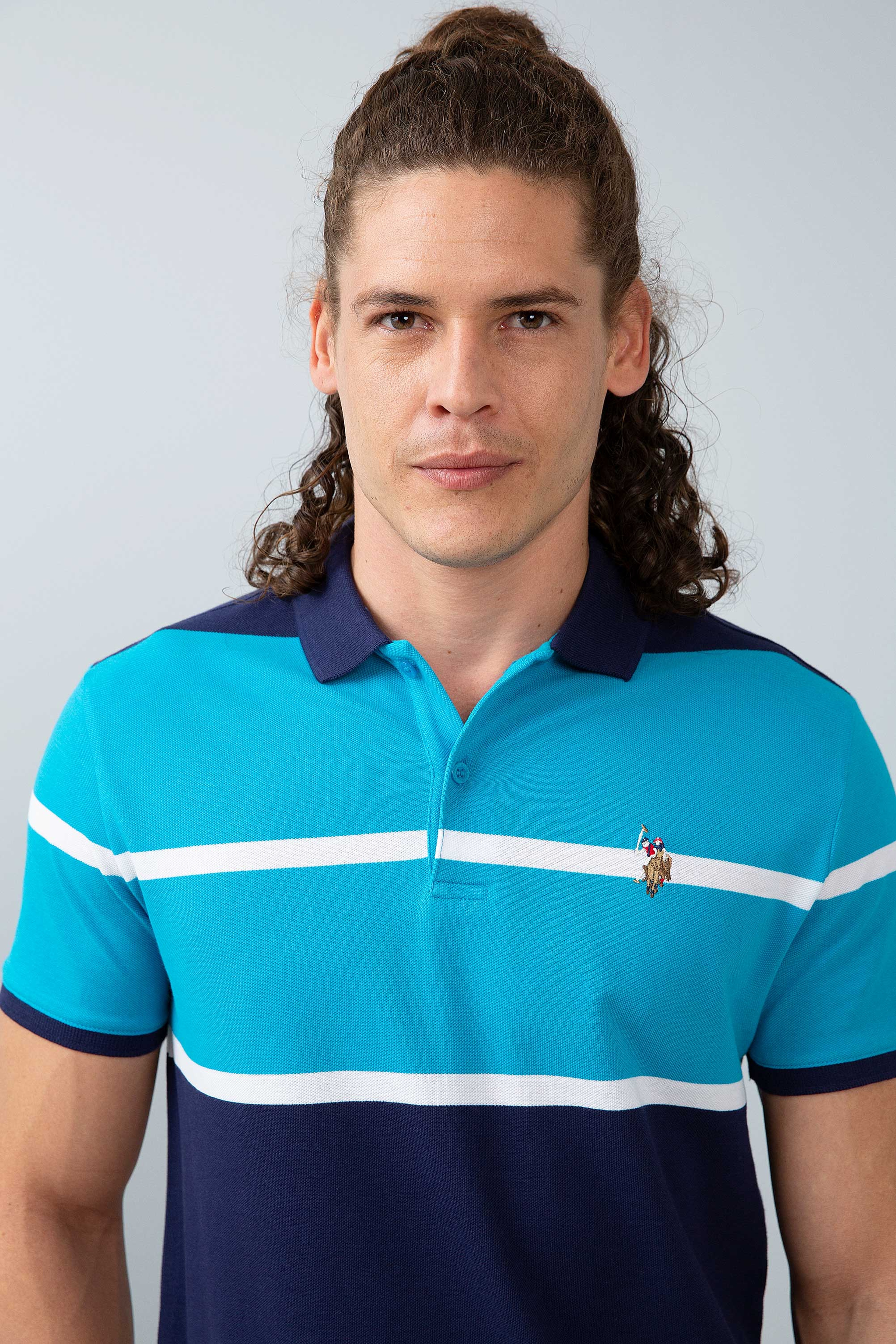 Erkek Petrol Polo Yaka T-Shirt - Image 2
