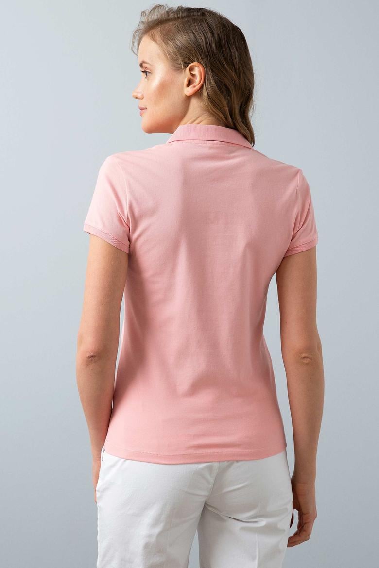 Kadın Pembe Basic Tişört - 50202756058