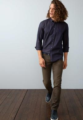 Kahverengi Gömlek Uzunkol - 50202192006