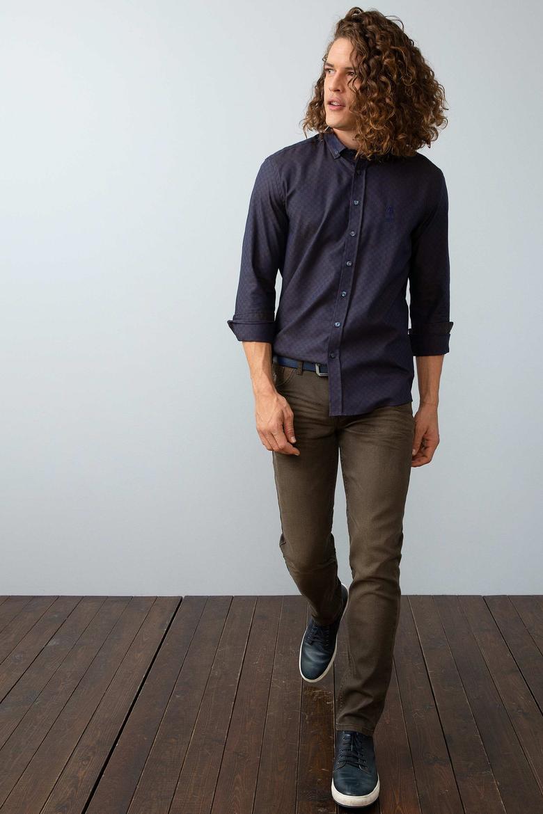 Kahverengi Gömlek Uzunkol - 50202192006