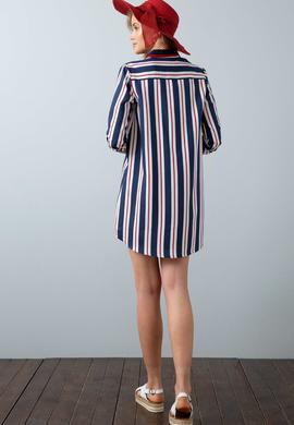 Kadın Lacivert Dokuma Elbise - 50202402001