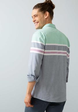 Erkek Lacivert Gömlek Uzunkol - 50199349003