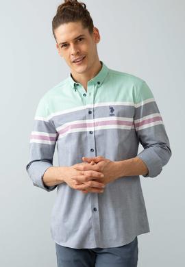 Erkek Lacivert Gömlek Uzunkol - 50199349003