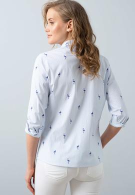 Kadın Mavi Gömlek Uzunkol - 50202394004