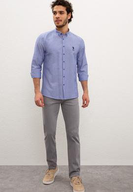 Erkek Mavi Gömlek Uzunkol Basic - 50233224039