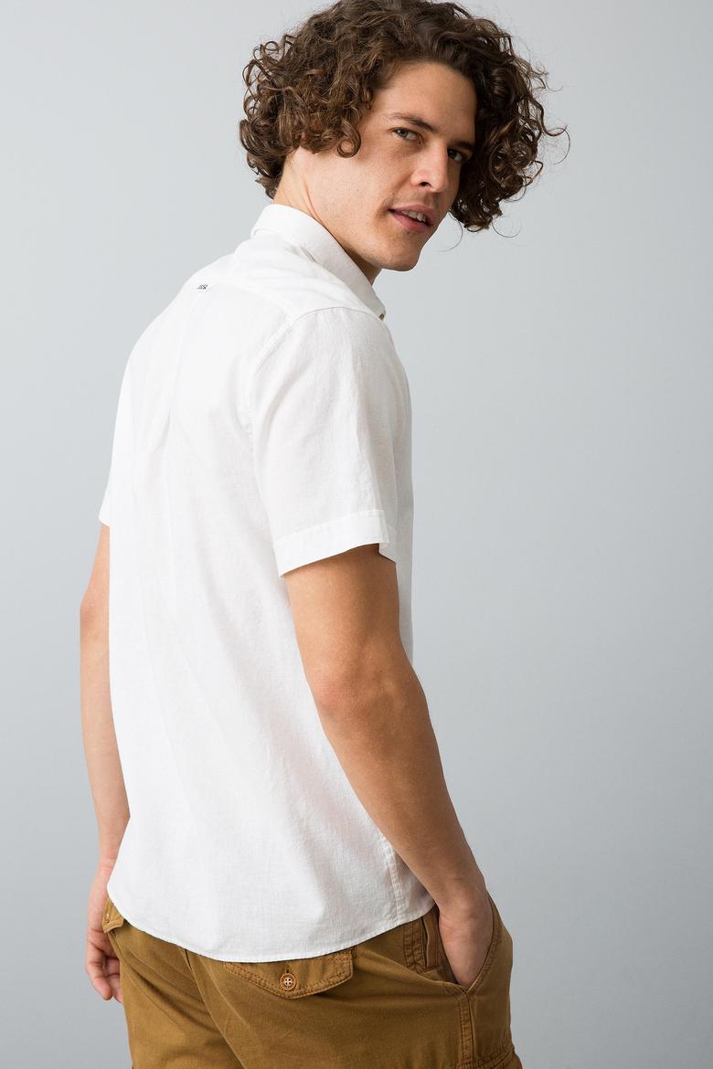 Beyaz Gömlek Kısakol - 50185912002