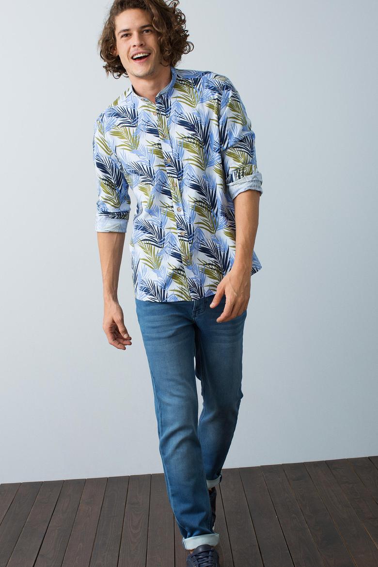 Mavi Gömlek Uzunkol - 50188093019