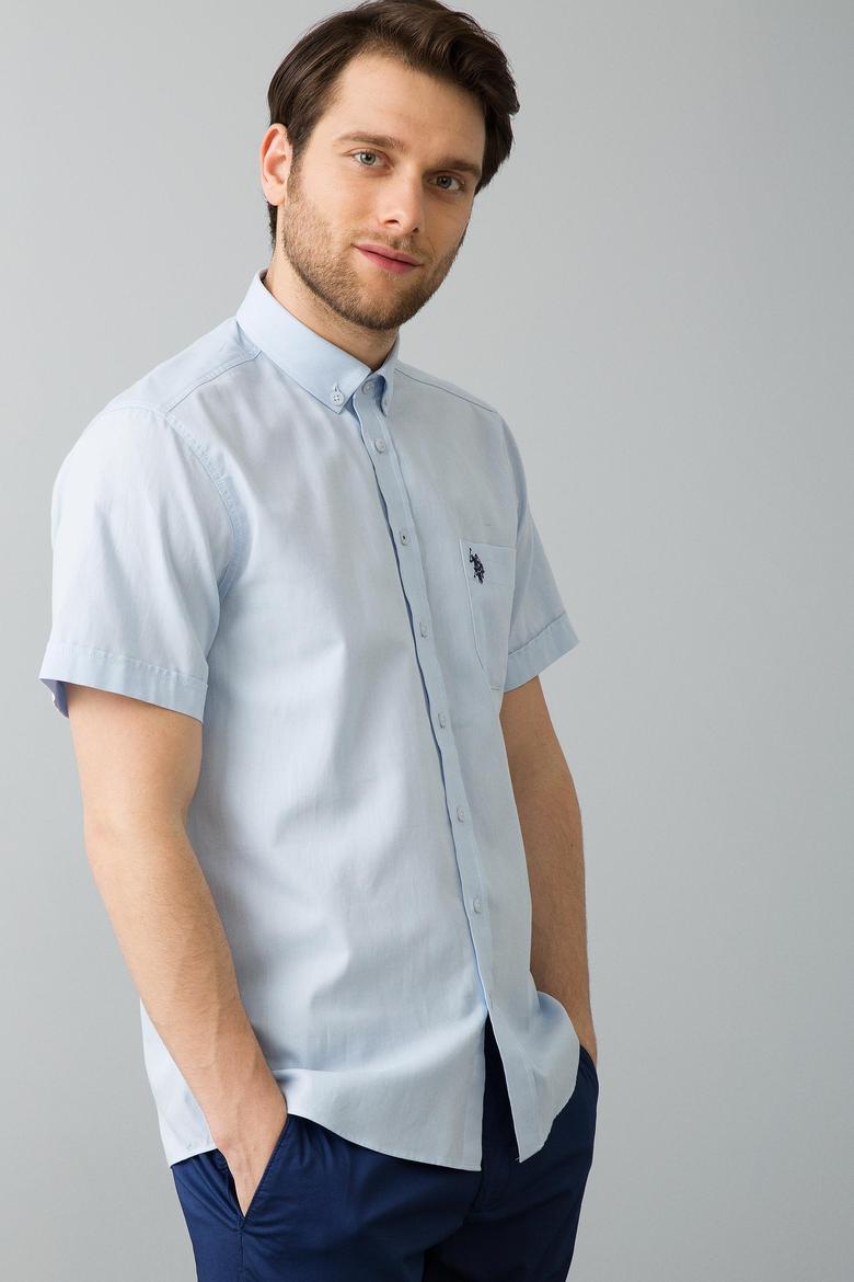 Mavi Gömlek Kısakol - 50185923004