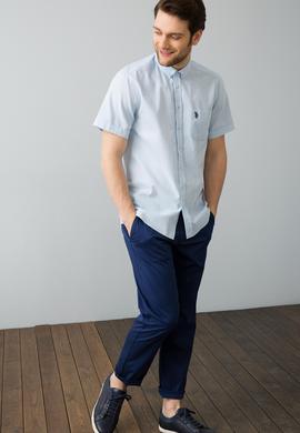 Mavi Gömlek Kısakol - 50185923004