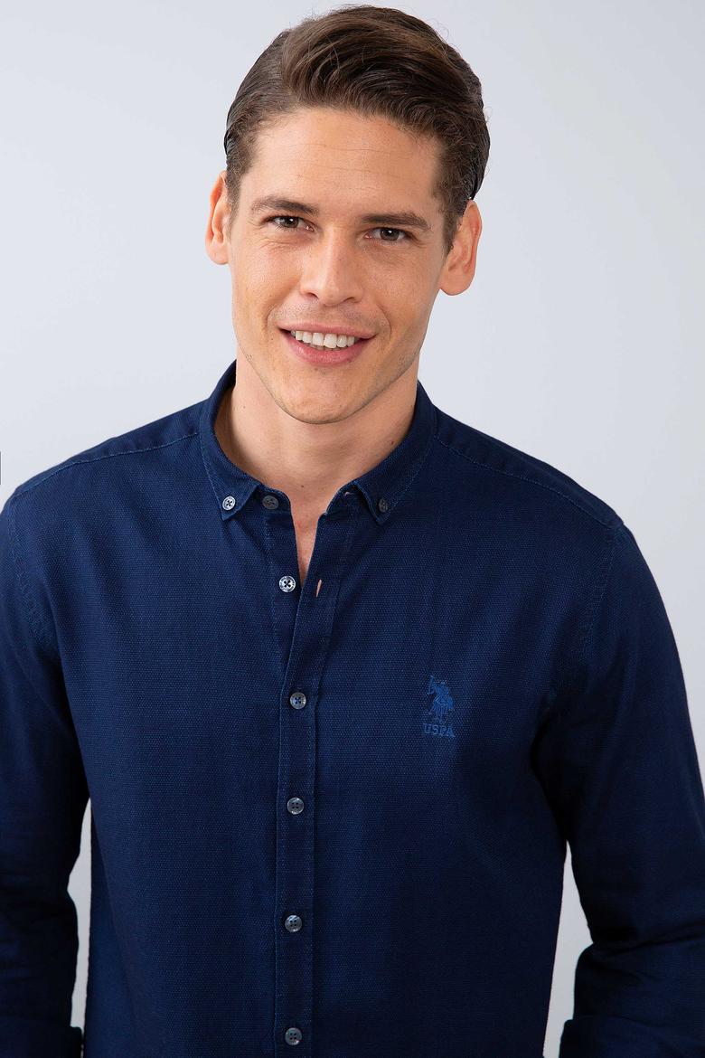 Erkek Lacivert Gömlek Uzunkol - 50202297004