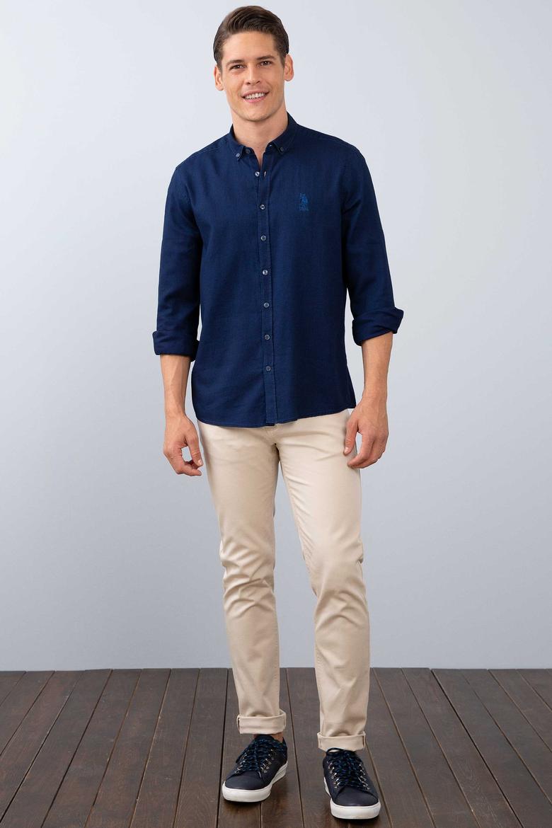 Erkek Lacivert Gömlek Uzunkol - 50202297004