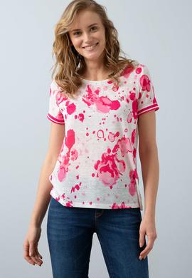 Kadın Pembe Bisiklet Yaka T-Shirt - 50202500002