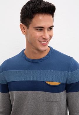 Erkek Gri Melanj Kazak - 50207540038