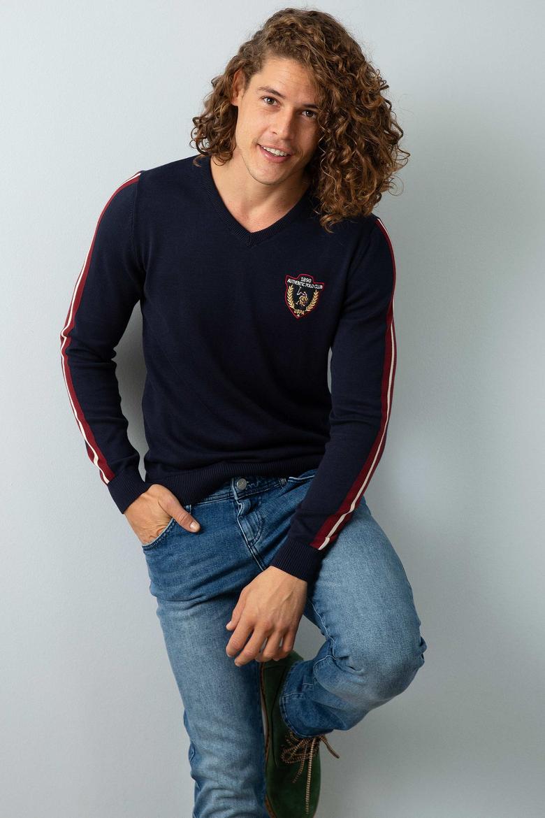 Erkek Lacivert Triko Kazak - 50192332001