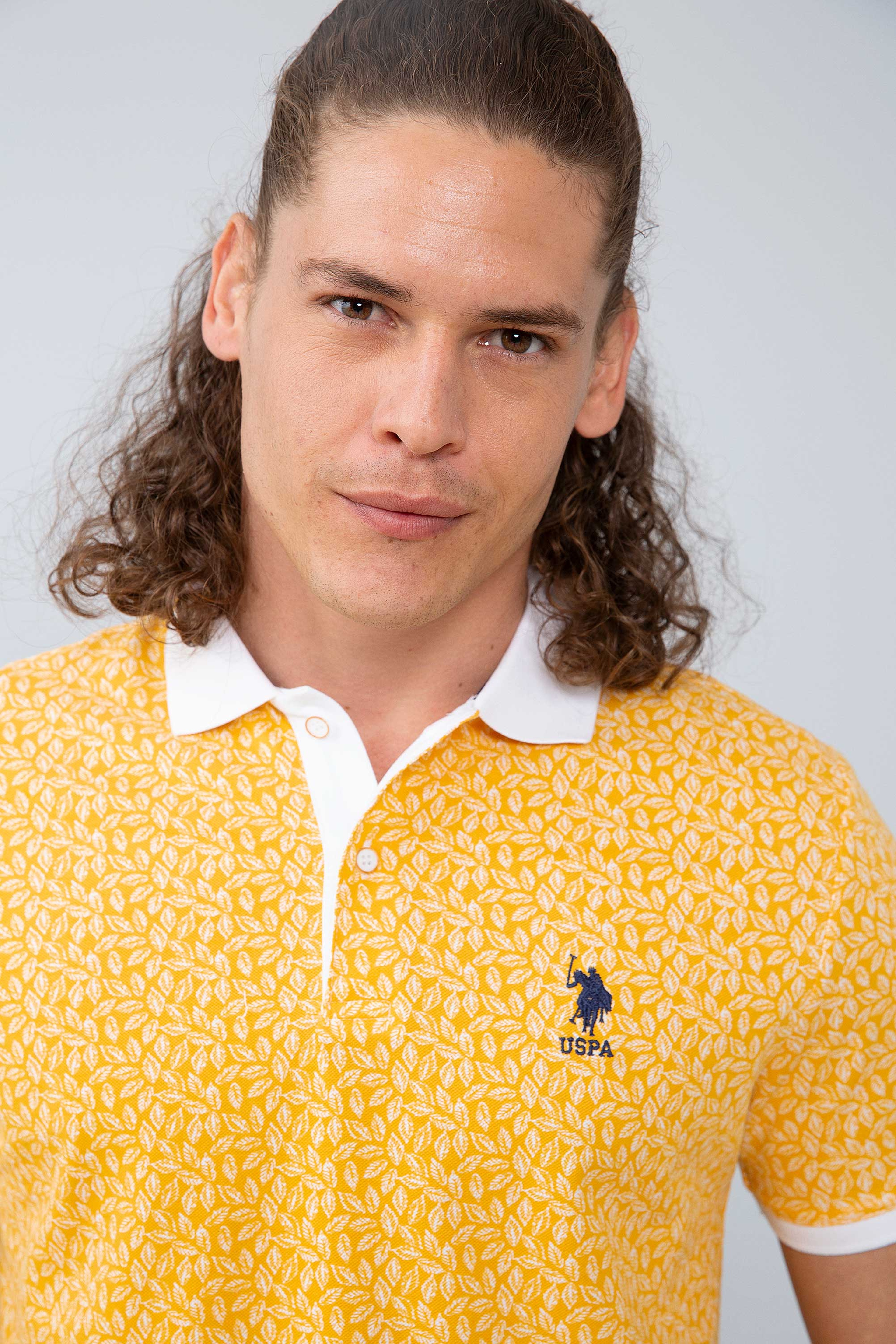 Erkek Sarı Polo Yaka T-Shirt - Image 1