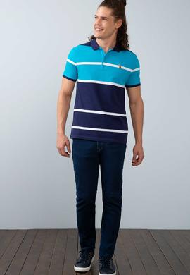 Erkek Petrol Polo Yaka T-Shirt - 50199651031