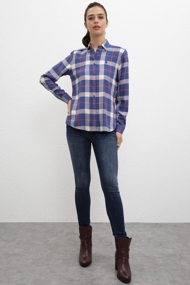 Kadın Lacivert Gömlek Uzunkol - 50207169003