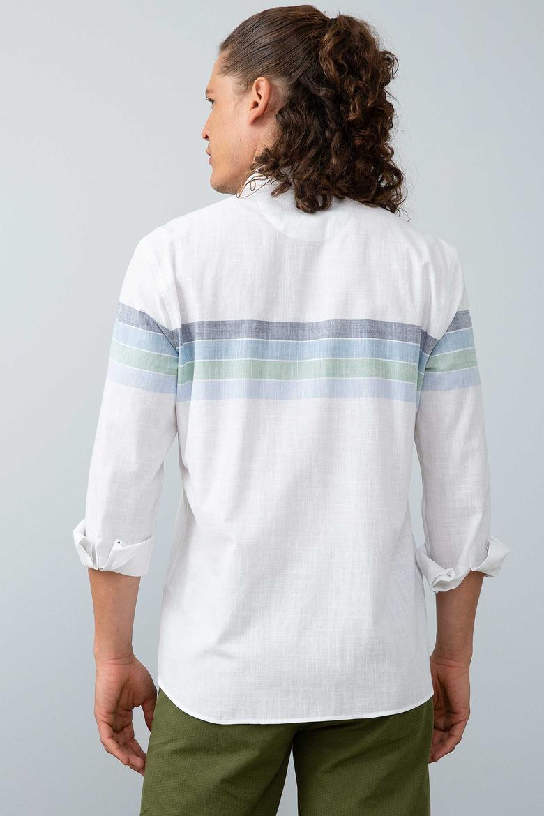 Erkek Lacivert Gömlek Uzunkol - 50199869010