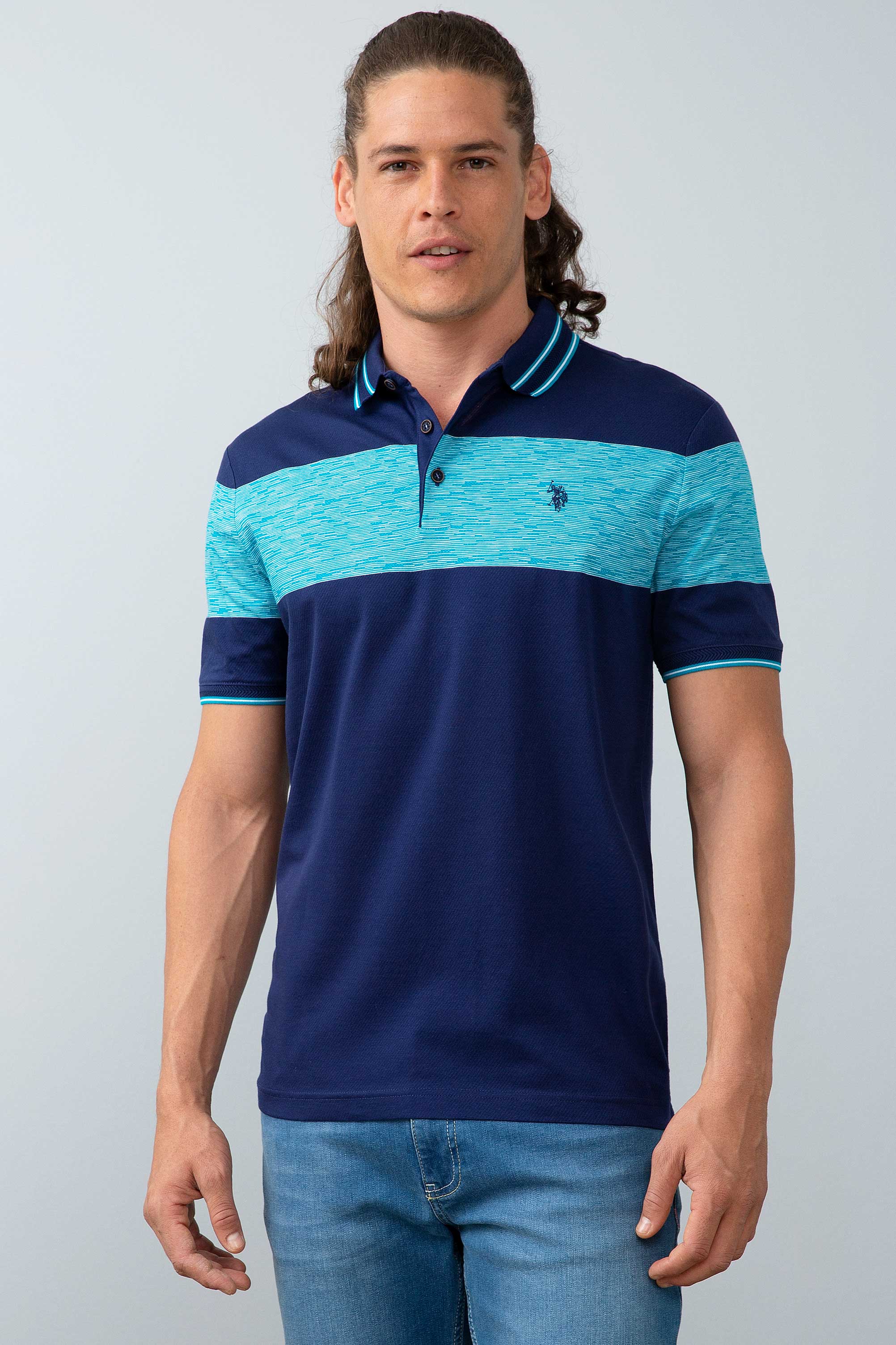 Erkek Lacivert Polo Yaka T-Shirt
