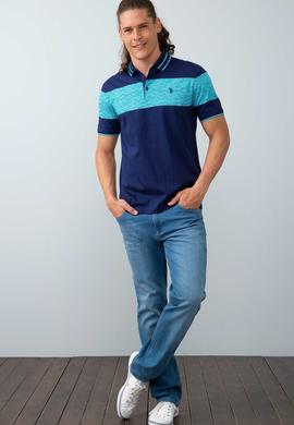 Erkek Lacivert Polo Yaka T-Shirt - 50199808012