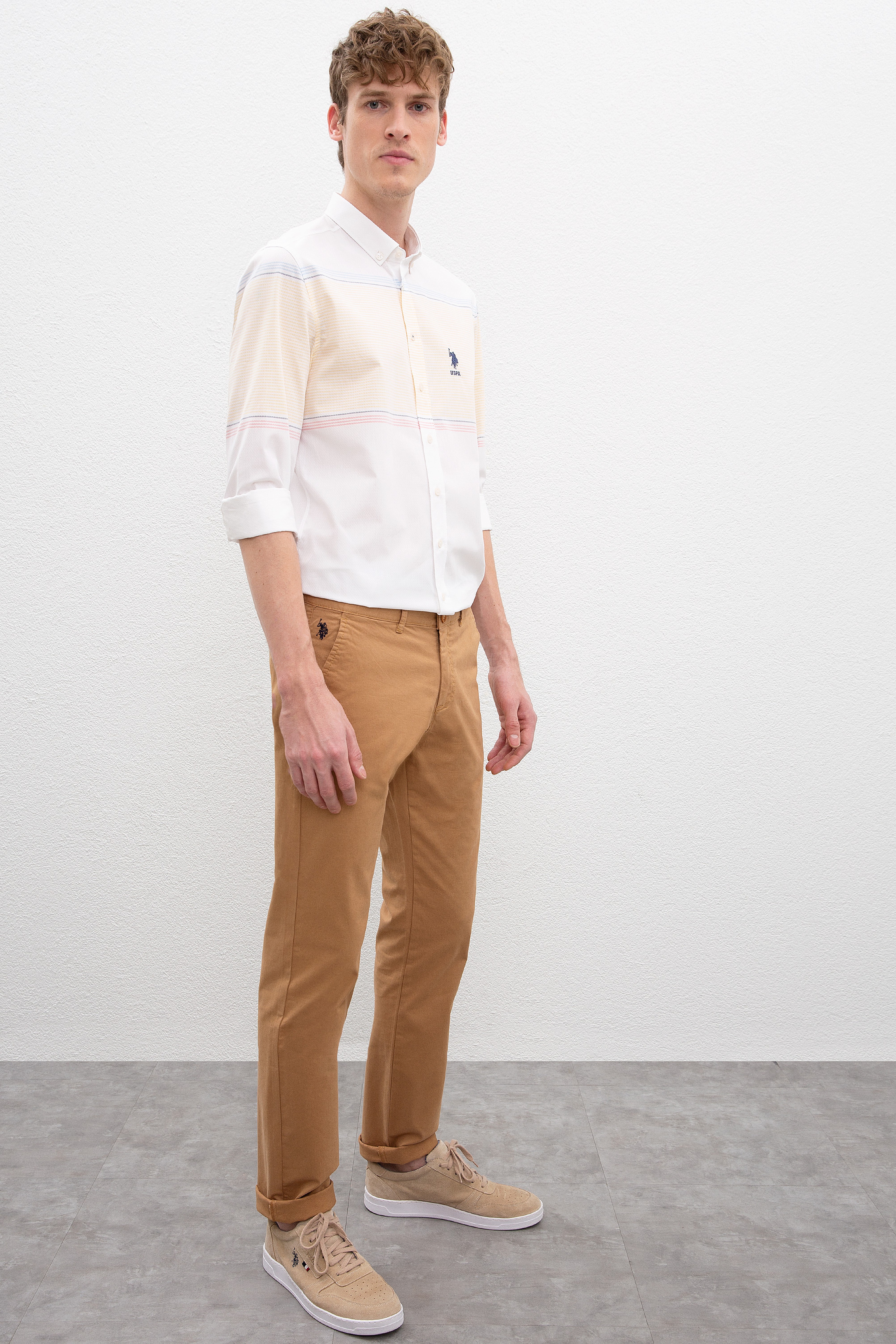 Erkek Camel Chinos - Image 2