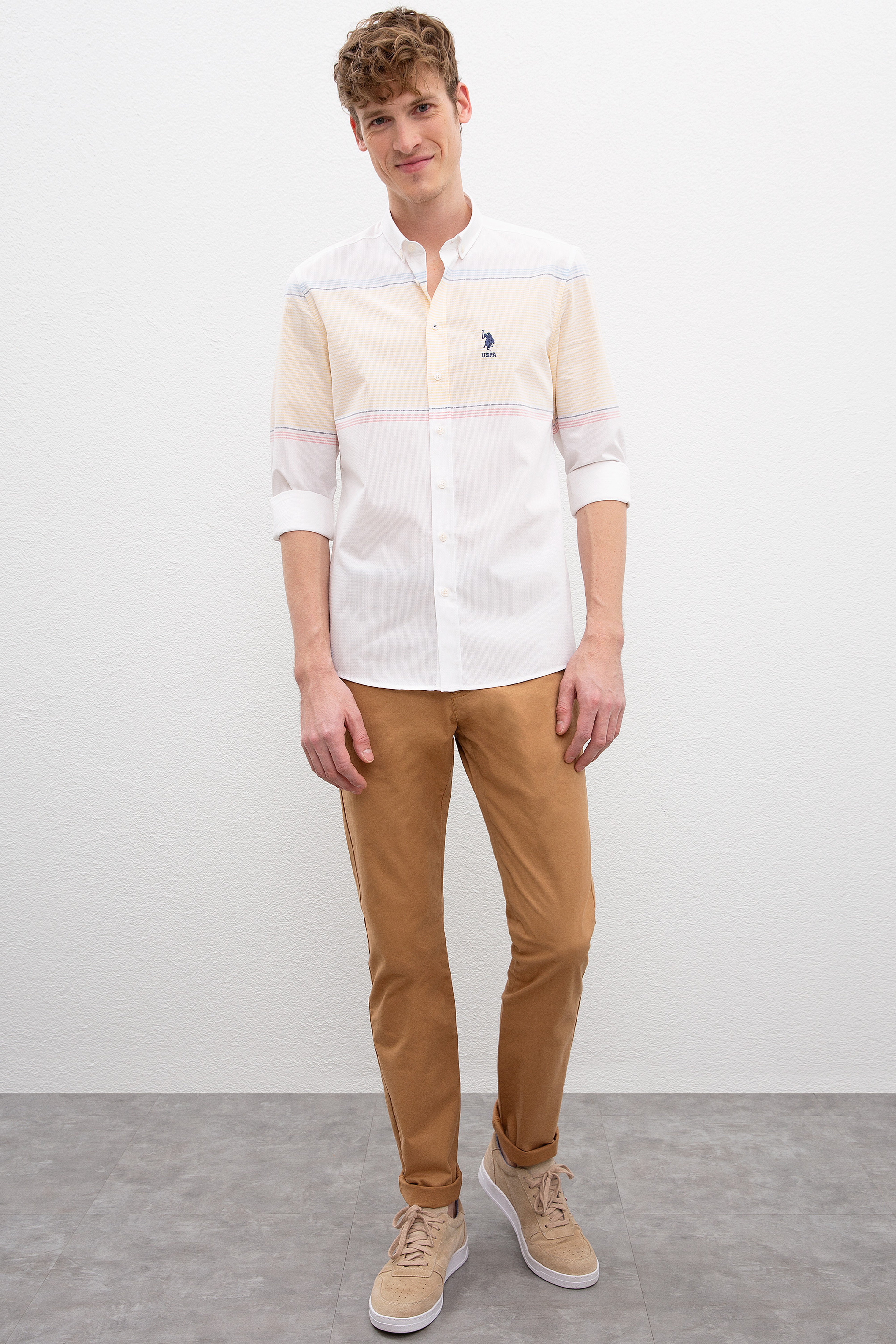 Erkek Camel Chinos - Image 1