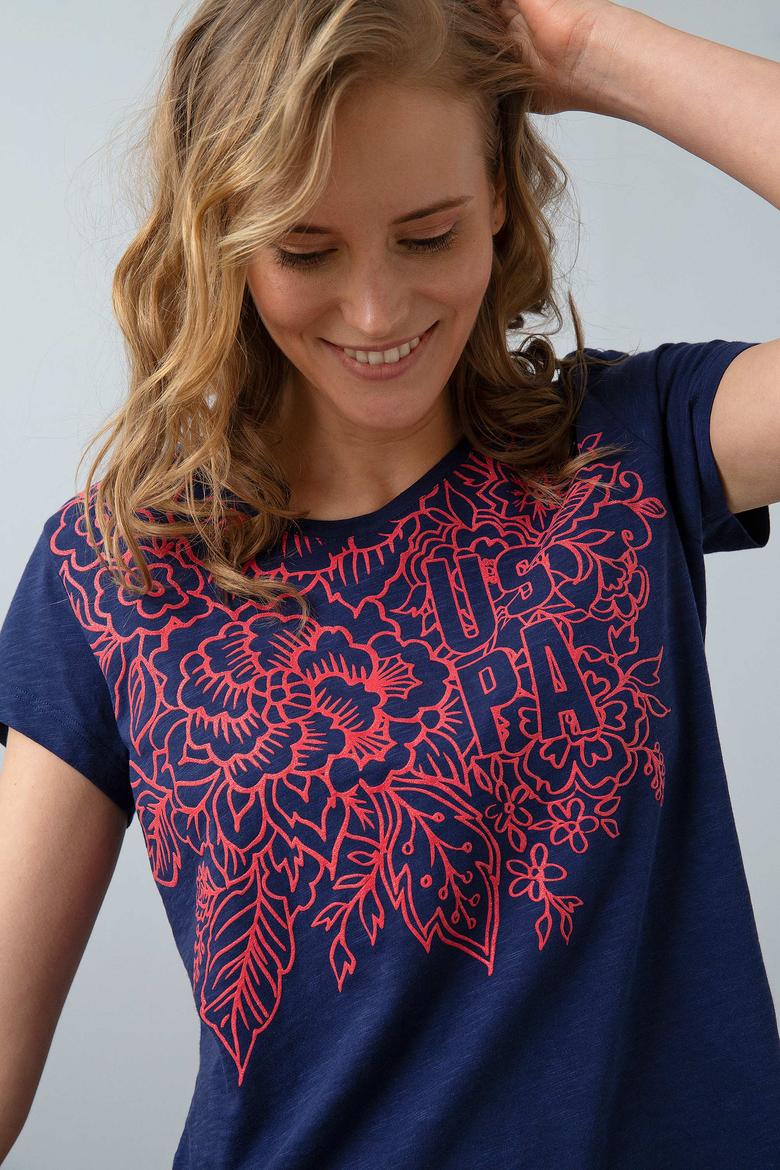 Kadın Lacivert Tişört - 50202617023