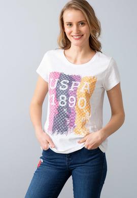 Kadın Pembe Bisiklet Yaka T-Shirt - 50202601001