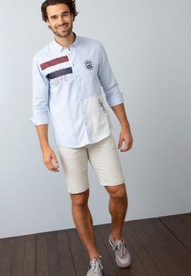 Erkek Açık Mavi Uzun Kollu Gömlek - 50192184007