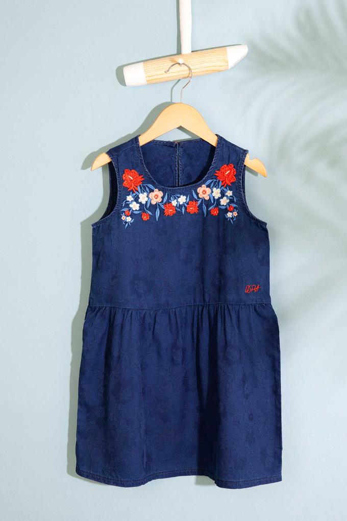 Kız Çocuk Mavi Elbise