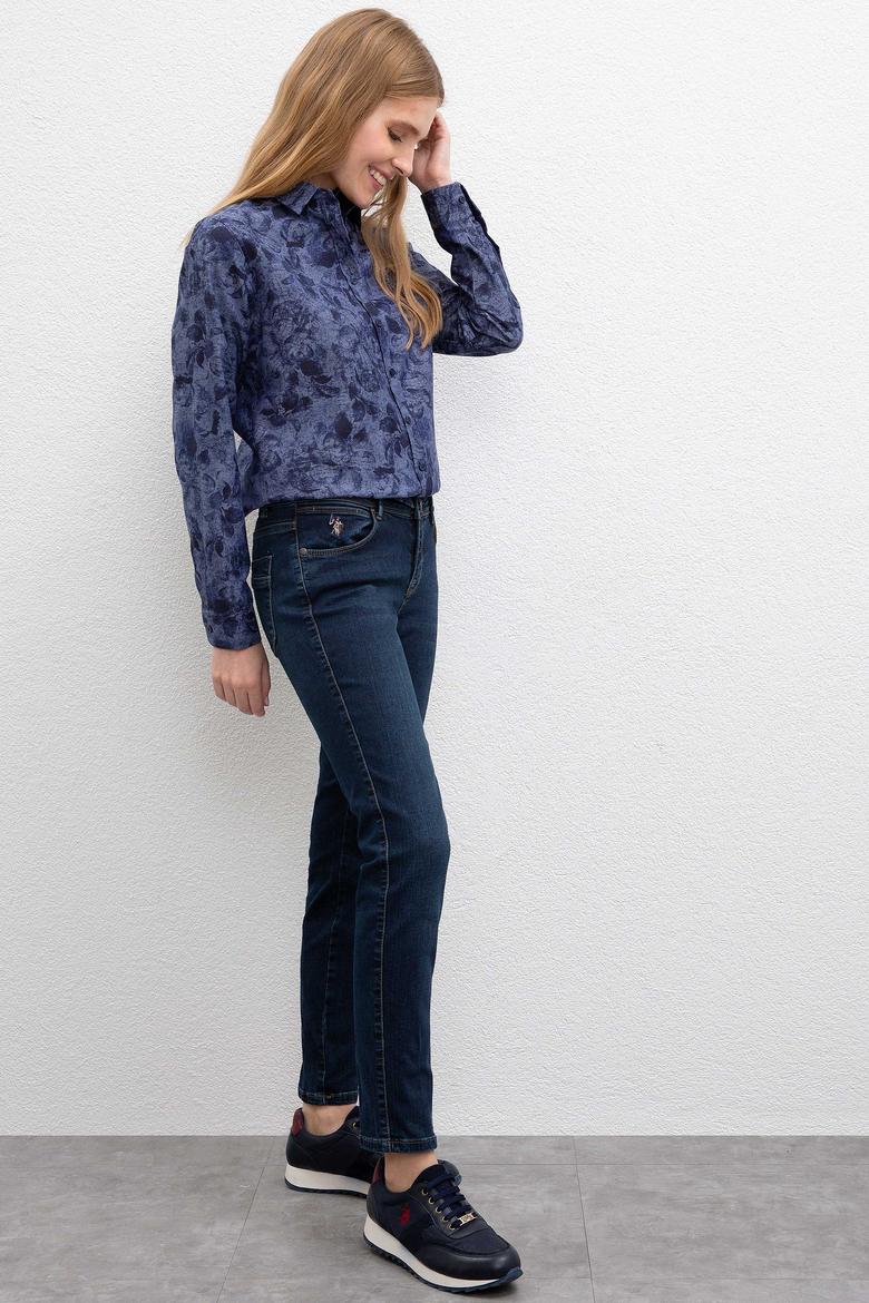 Kadın Mavi Denim Pantolon - 50209145003