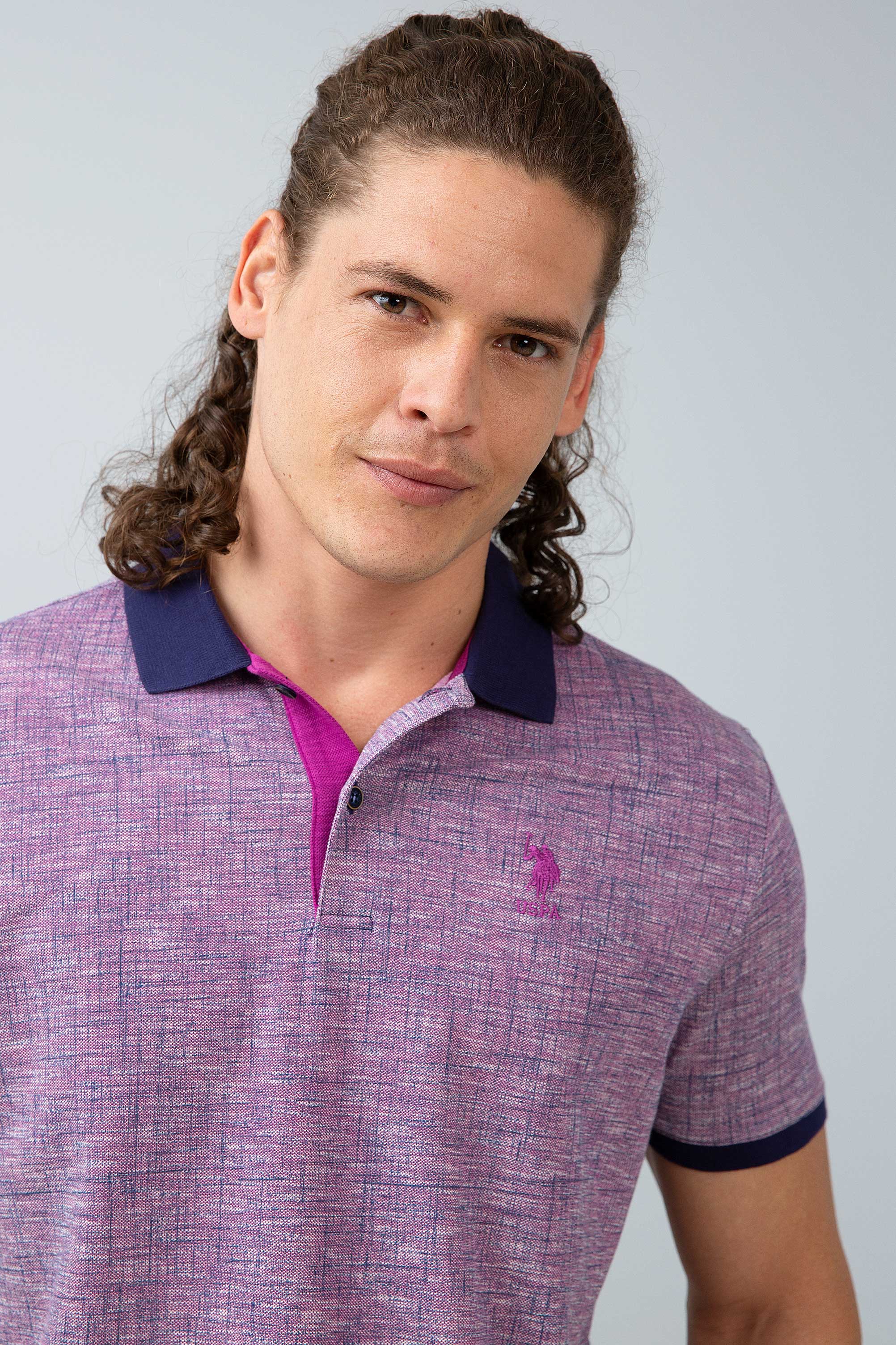 Erkek Lacivert Polo Yaka T-Shirt - Image 2