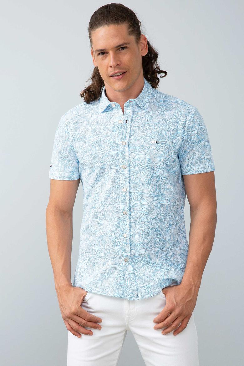 Erkek Beyaz Gömlek Yaka T-Shirt - 50199600021