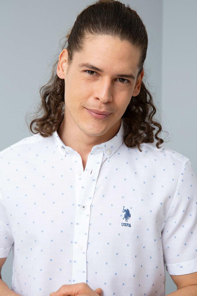 Erkek Beyaz Gömlek Kısakol