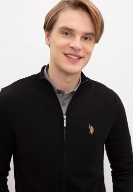 Erkek Siyah  Triko Hırka Basic - 50207712030