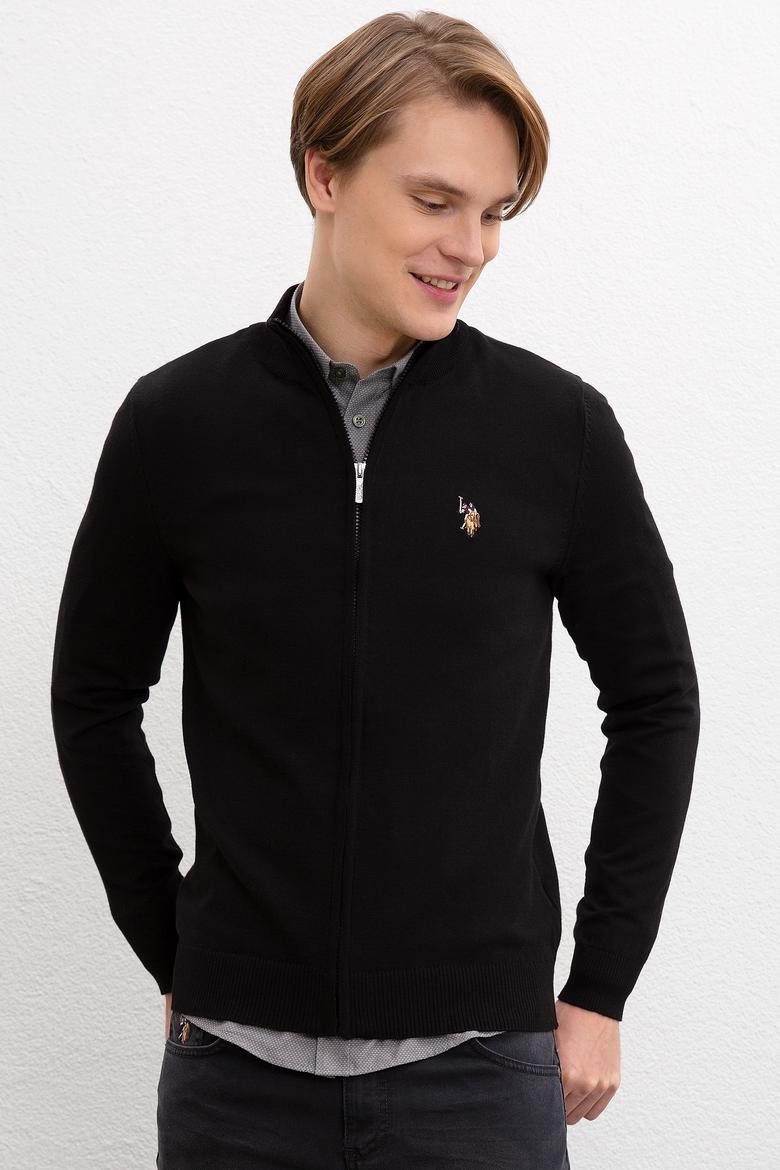 Erkek Siyah  Triko Hırka Basic - 50207712030