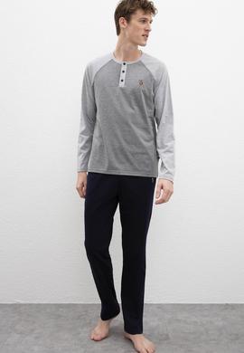 Erkek Gri Pijama - 50223333003