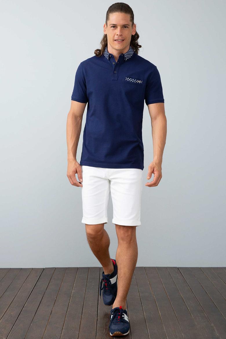 Erkek Lacivert Polo Yaka T-Shirt - 50199773025