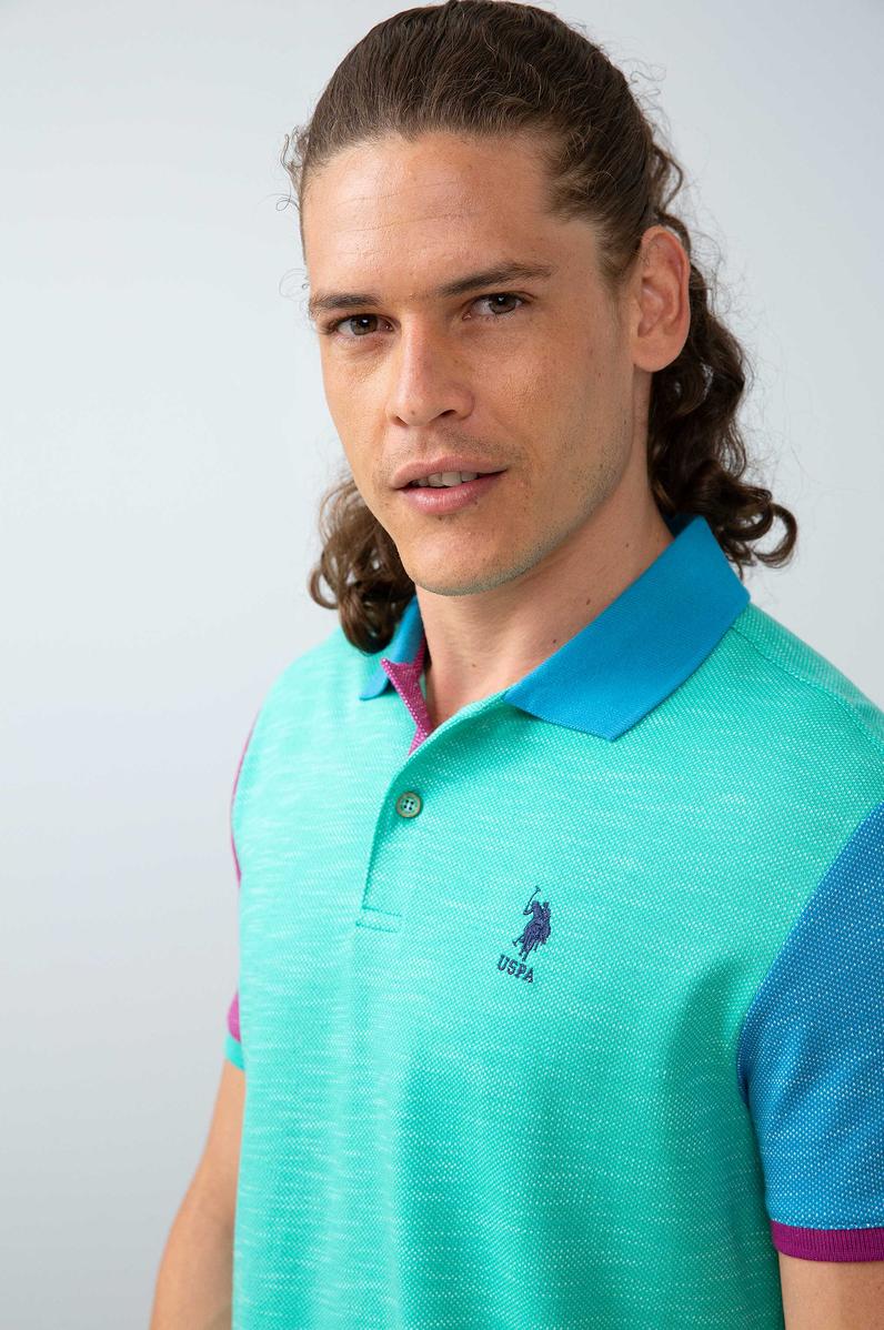 Erkek Elma Yeşili Polo Yaka T-Shirt